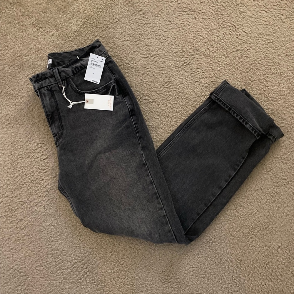 New with tags Good American Black Wash Women’s Jeans Size 8/29
